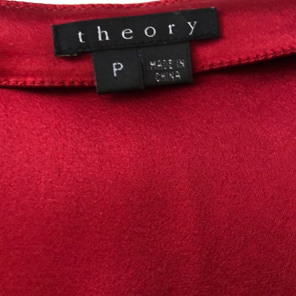 Theory ruby red top - Picture 4 of 4